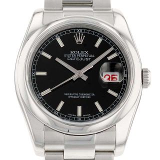 ロレックス(ROLEX)のロレックス デイトジャスト36 黒文字盤 Z番 116200 ROLEX 腕時計(腕時計(アナログ))