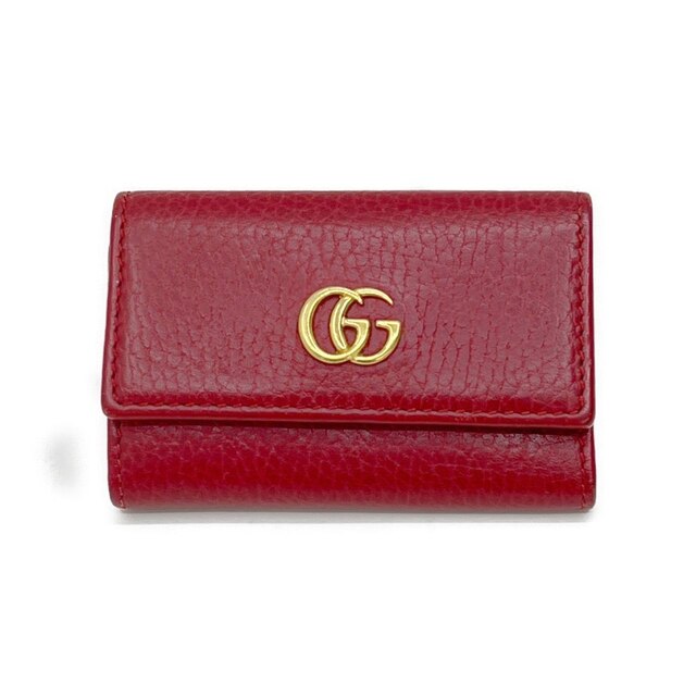 ◇◇GUCCI グッチ GG マーモント キーケース 6連 456118 レッド
