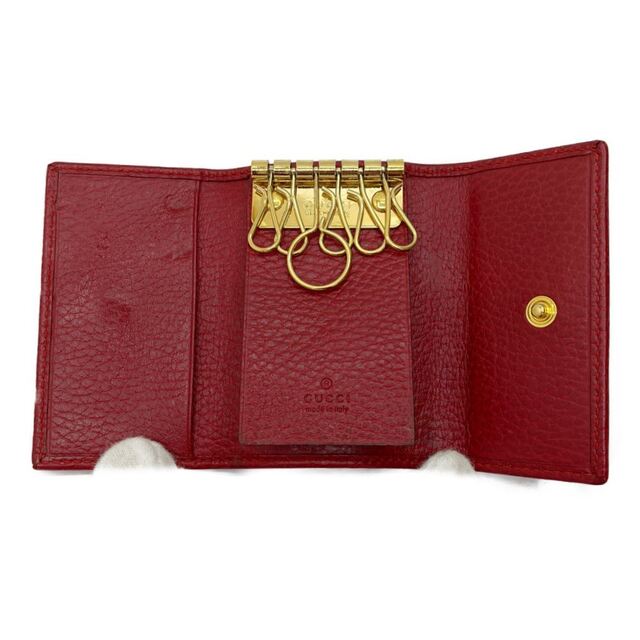 ◇◇GUCCI グッチ GG マーモント キーケース 6連 456118 レッド