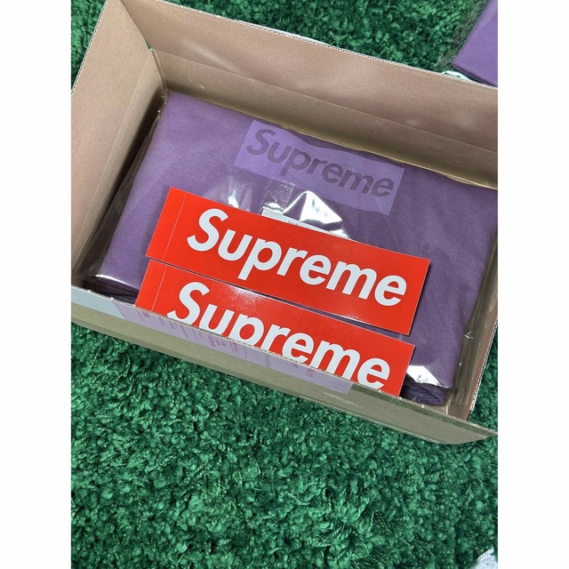 Supreme Tonal Box Logo Tee  Dusty Purple