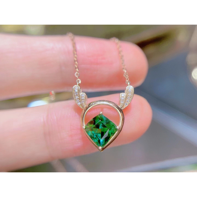 天然トルマリン ダイヤ ペンダントトップ1.88ct k18 # 爆売り! vivacf.net