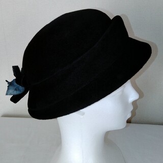 ボルサリーノ(Borsalino)のレディース　ハット　帽子　礼装　フォーマル　黒　ボルサリーノ(ハット)