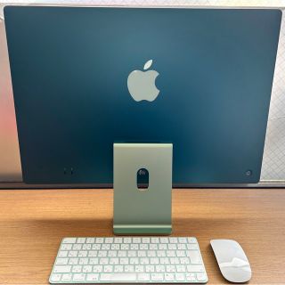 アップル(Apple)のiMac 24インチ　M1  グリーン(デスクトップ型PC)