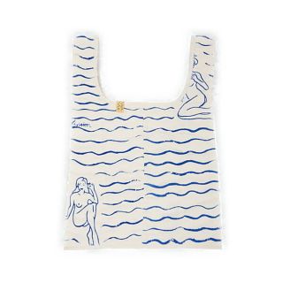 VISVIM ビズビム 品番 0121103003040 MARKET BAG マーケットバッグ エコバッグ
 ブルー フリー 正規品 / 29030【中古】