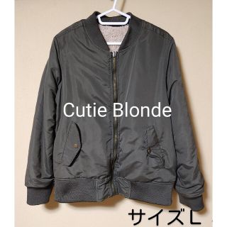 キューティーブロンド(Cutie Blonde)のCutie Blonde＊ジャンパー・ボア＊リバーシブル・サイズＬ＊レディース(ブルゾン)