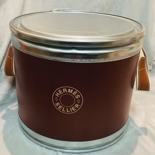 HERMES エルメス サドルボックス 馬具缶 ルージュアッシュ | www