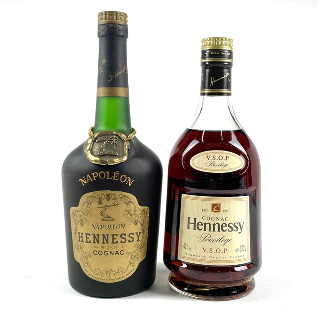 バイセルブランデーセット2本 ヘネシー ナポレオン VSOP プリヴィレッジ コニャック 700ml