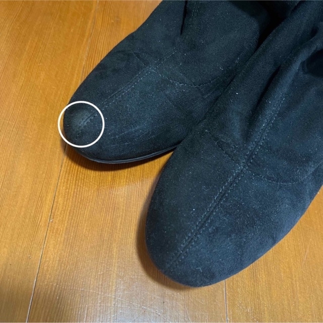 UNIQLO(ユニクロ)のユニクロショートブーツ 黒 25cm レディースの靴/シューズ(ブーツ)の商品写真