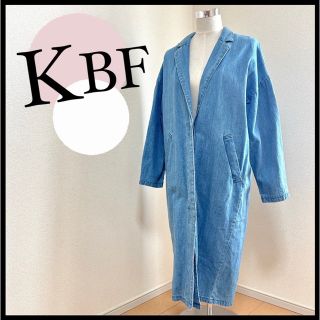 ケービーエフ(KBF)のKBF ケービーエフ F ロングジャケット デニム レディース アウター(ロングコート)