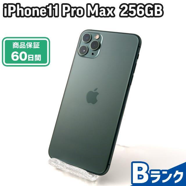 iPhone - iPhone11 Pro Max 256GB ミッドナイトグリーン SoftBank 中古 Bランク 本体【エコたん】