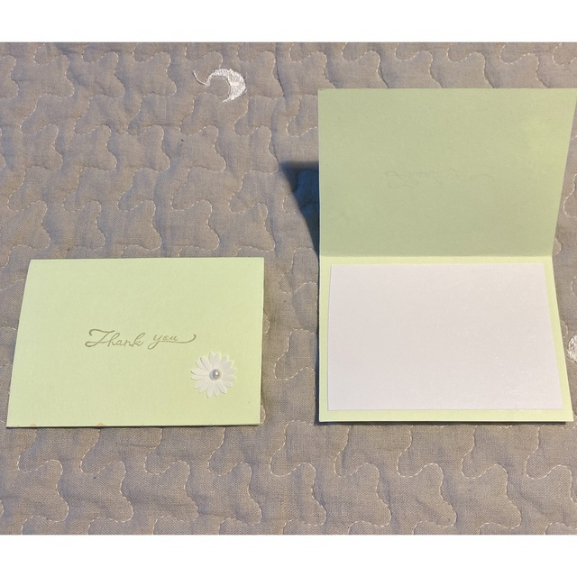 メッセージカード サンキューカード パステルカラー ハンドメイドの文具/ステーショナリー(カード/レター/ラッピング)の商品写真