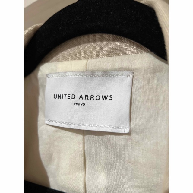 UNITED ARROWS(ユナイテッドアローズ)のUNITED ARROWS ユナイテッドアローズ　リネン　テラードジャケット レディースのジャケット/アウター(テーラードジャケット)の商品写真