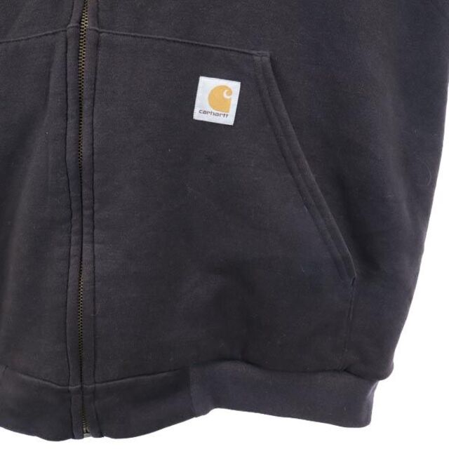 carhartt(カーハート)のカーハート スウェット ジップパーカー L ブラウン系 Carhartt 裏ボア メンズ 【中古】  【230220】 メンズのトップス(パーカー)の商品写真