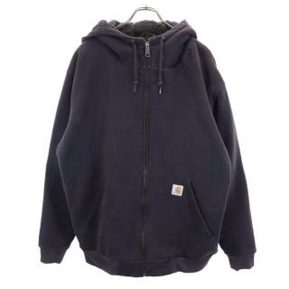 YM14【US輸入】Carhartt(カーハート)　パーカー【メンズL】焦げ茶色