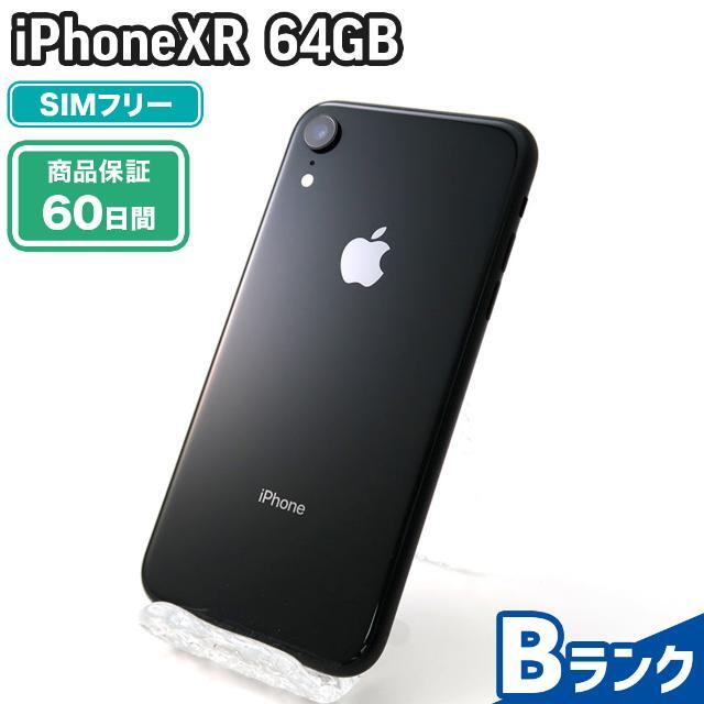 日本卸売】iPhone - iPhoneXR 64GB ブラック SIMフリー 中古 Bランク