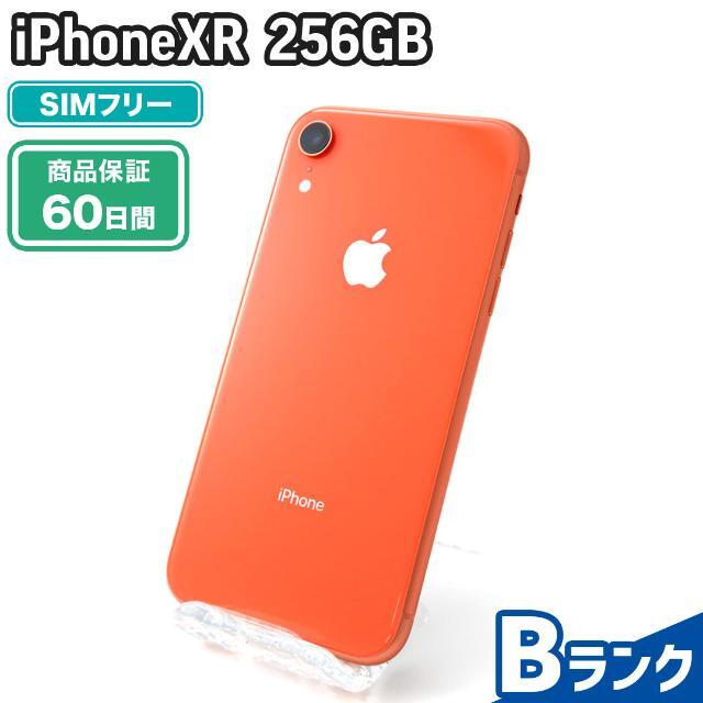 iPhoneXR 256GB コーラル SIMフリー 中古 Bランク 本体【エコたん】 出産祝いなども豊富