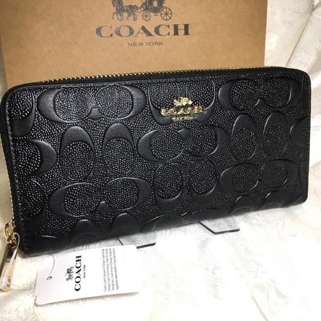 COACH(コーチ)のギフト⭕️ コーチ エンボスドシグネチャー メンズレディス長財布 メンズのファッション小物(長財布)の商品写真