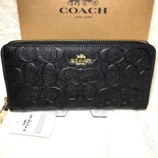 コーチ(COACH)のギフト⭕️ コーチ エンボスドシグネチャー メンズレディス長財布(長財布)