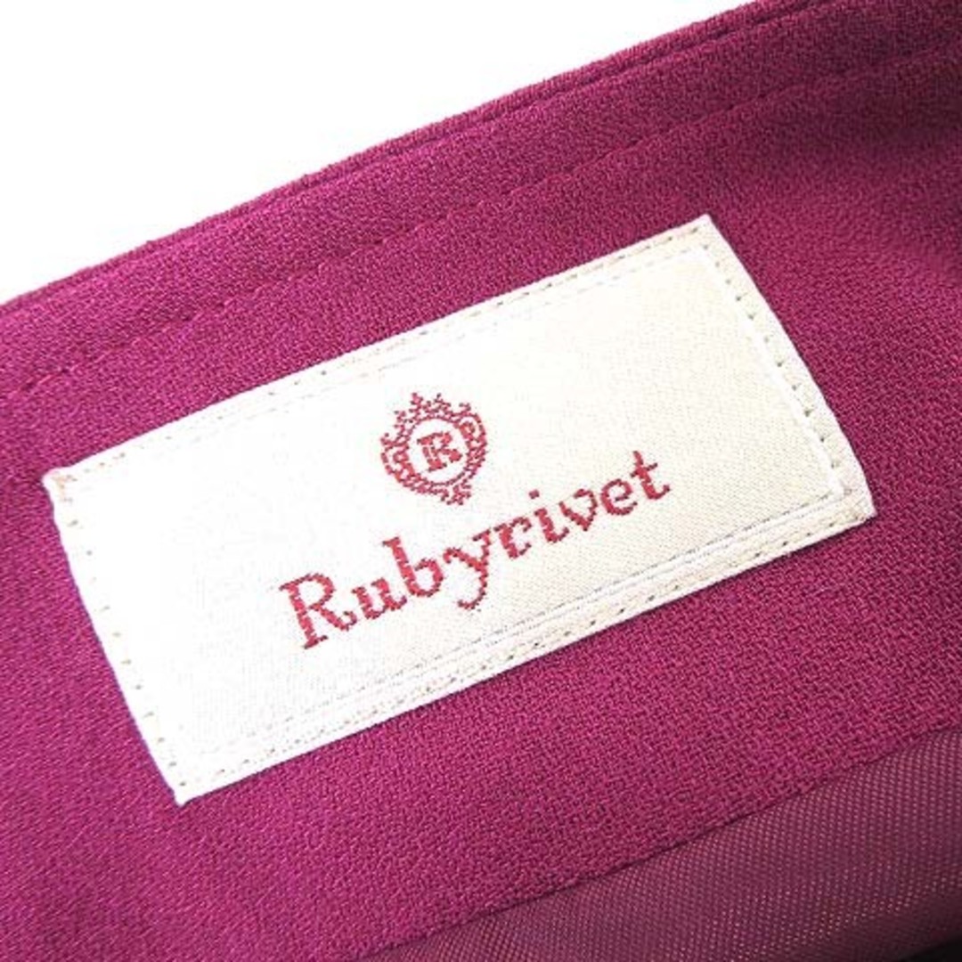 Rubyrivet(ルビーリベット)のルビーリベット Rubyrivet スカート フレアス タック M38 マゼンタ レディースのスカート(ひざ丈スカート)の商品写真