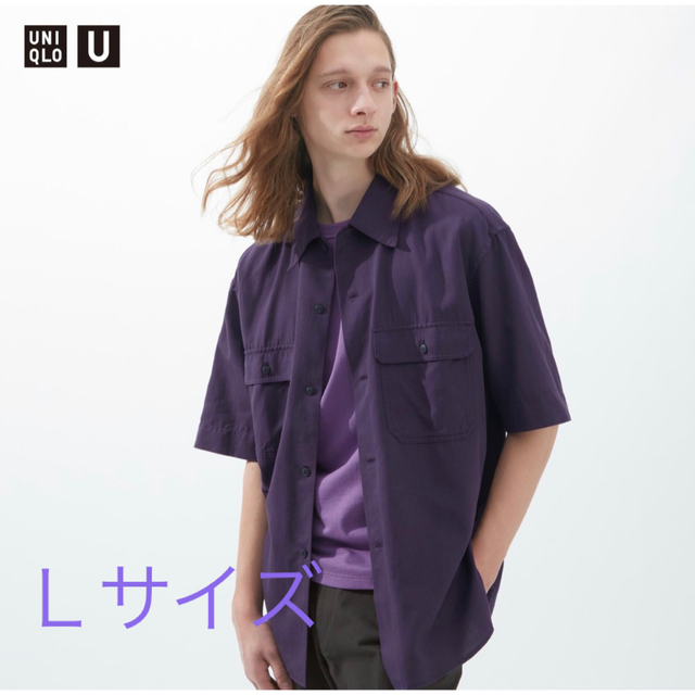 UNIQLO(ユニクロ)のユニクロユー　オーバーサイズワークシャツ　サイズＬ メンズのトップス(シャツ)の商品写真