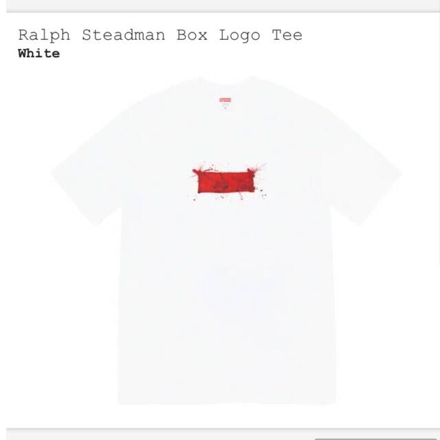 SUPREME シュプリーム 22SS Ralph Steadman Box Logo Tee ロゴ  半袖Ｔシャツ
 コットン100% ホワイト M 正規品 / 27602