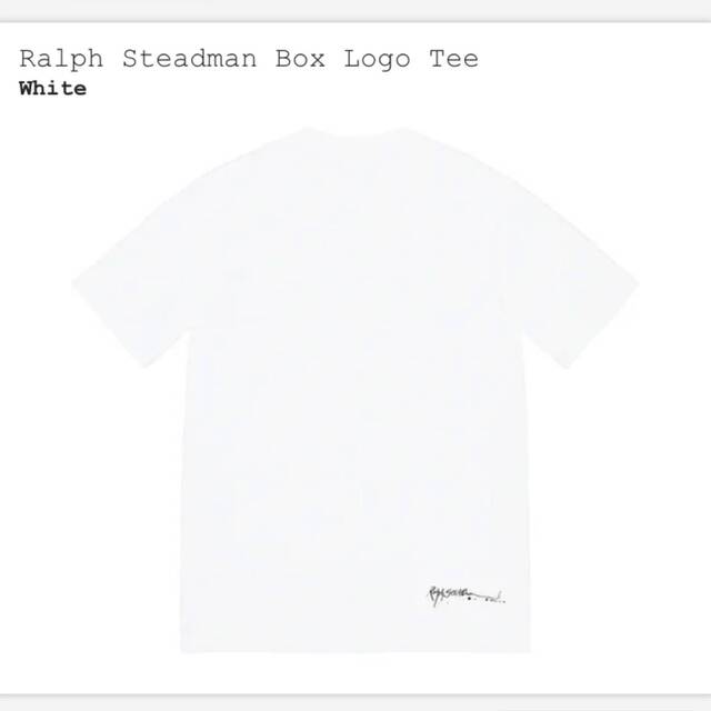 SUPREME シュプリーム 22SS Ralph Steadman Box Logo Tee ロゴ  半袖Ｔシャツ
 コットン100% ホワイト M 正規品 / 27602