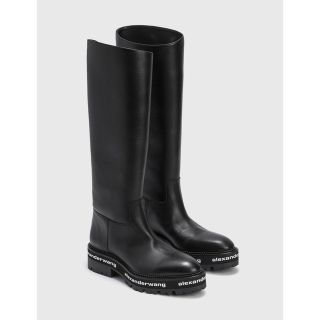Alexander Wang - Alexander Wang ロゴレザーブーツ 37size