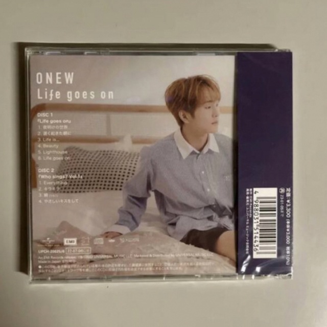 SHINee(シャイニー)のLife goes on onew オニュ　SHINee 新品未開封　トレカ入り エンタメ/ホビーのCD(ポップス/ロック(邦楽))の商品写真