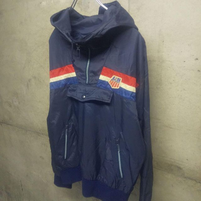 DESCENTE   s レトロ DESCENTEデサント ナイロンアノラックパーカー