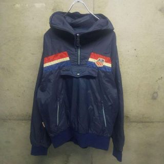 デサント(DESCENTE)の90s レトロ DESCENTEデサント ナイロンアノラックパーカー 日本製(ナイロンジャケット)