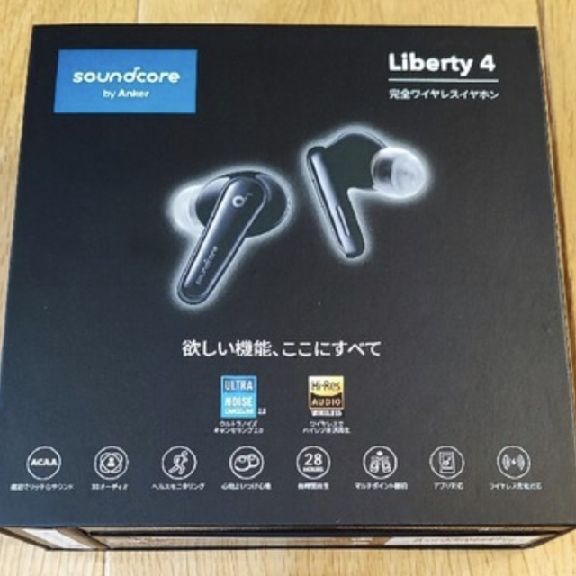 Anker(アンカー)のAnker ブラック Anker Soundcore Liberty 4 スマホ/家電/カメラのオーディオ機器(ヘッドフォン/イヤフォン)の商品写真