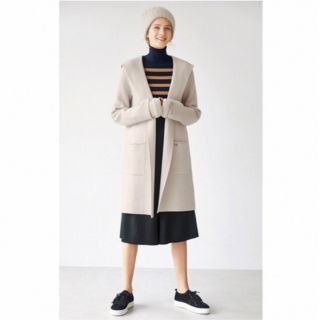 美品 フォクシー ニットコート Knit Coat Morning Mist-