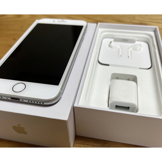 iPhone8 64GB ホワイト　SIMフリー　【付属品新品】(スマートフォン本体)