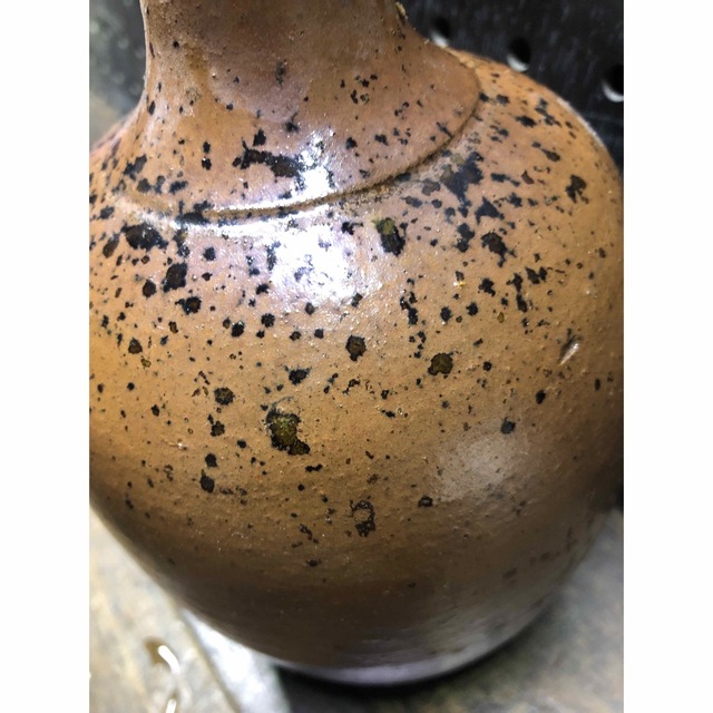 旧家蔵出し　詳細不明　壺　花瓶 花器 花入　昭和　レトロ　骨董　壺　銅製
