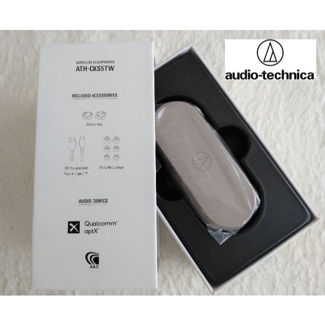 audio-technica(オーディオテクニカ)の新品 オーディオテクニカ ワイヤレスヘッドホン ATH-CKS5TW スマホ/家電/カメラのオーディオ機器(ヘッドフォン/イヤフォン)の商品写真