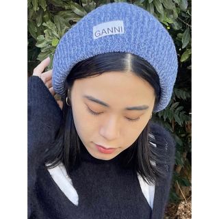 TOMORROWLAND - 新品タグ付き GANNI ガニー リブ ウール ベレー帽