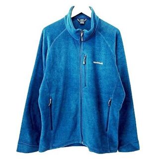 モンベル(mont bell)のモンベル クリマプラス100 フリースジャケット アウトドア XL 青(その他)