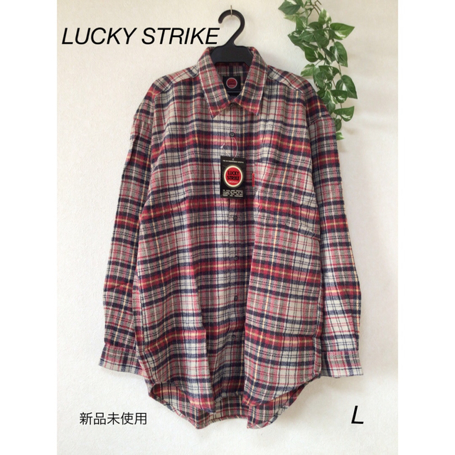 ⭐︎新品未使用⭐︎LUCKY STRIKE ネルシャツ　sizeL