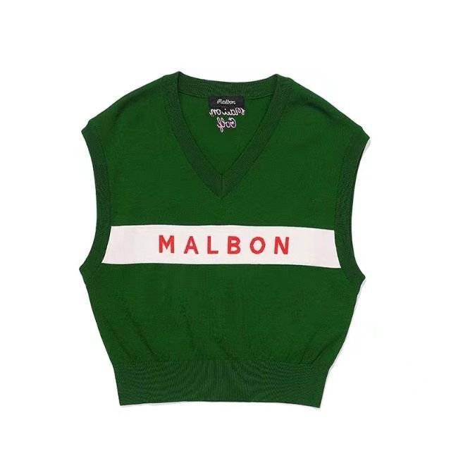 Malbon Golf マルボン ゴルフウェア レディースニットベスト 当店だけ