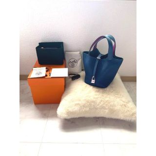 エルメス(Hermes)のエルメス　HERMES ピコタンロック　PM エクラ　シルバー金具(ハンドバッグ)