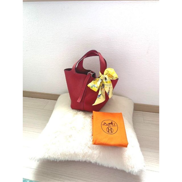 エルメス　HERMES ピコタン　PM ルージュヴィフ　シルバー金具