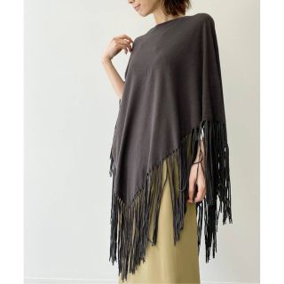 L'Appartement DEUXIEME CLASSE - L'Appartement 【グッドグリーフ】KnitFringe Poncho