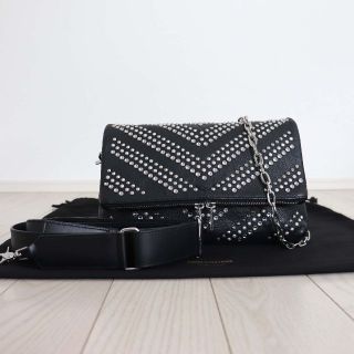 ザディグエヴォルテール(Zadig&Voltaire)の良品 ザディグ エ ヴォルテール スタッズ レザー チェーン ショルダー バッグ(ショルダーバッグ)