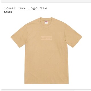 シュプリーム(Supreme)のsupreme tonal box logo teekhaki M(Tシャツ/カットソー(半袖/袖なし))
