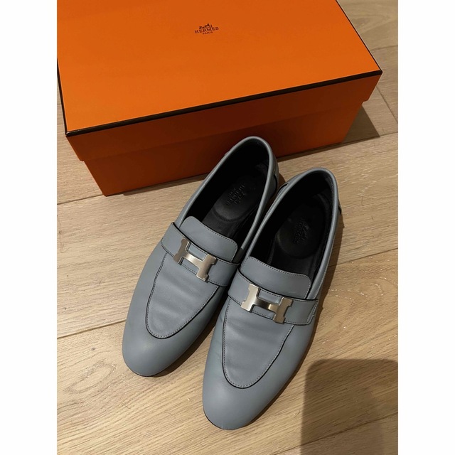 内祝い】 Hermes エルメス モカシン パリ - ローファー+革靴