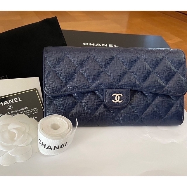 キャビアスキンCHANEL長財布