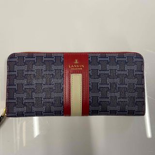 ランバン(LANVIN)のランバン　財布　ネイビー　レッド　r457(財布)