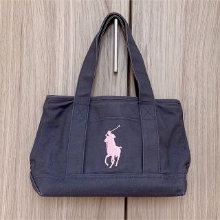 ポロラルフローレン(POLO RALPH LAUREN)のPOLO トートバッグ ネイビー ピンク(トートバッグ)