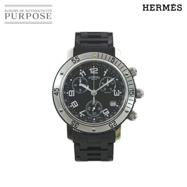 エルメス HERMES クリッパー ダイバー クロノグラフ メンズ クォーツ