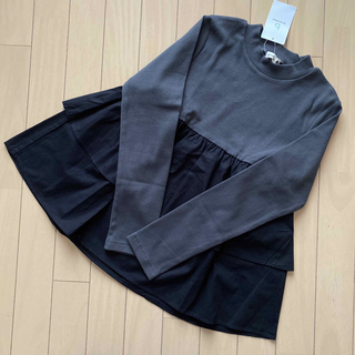 ブランシェス(Branshes)のブランシェス 裾二段フリル長袖Ｔシャツ 150(Tシャツ/カットソー)